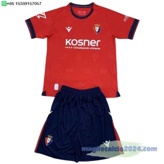 Home Conjunto De Uomo Osasuna 2024 2025 Rosso Poco Prezzo