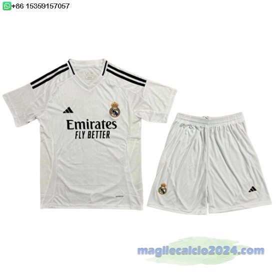 Home Conjunto De Uomo Real Madrid 2024 2025 Bianco Poco Prezzo