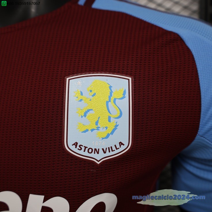 Home Giocatori Maglia Aston Villa 2024 2025 Rosso Poco Prezzo