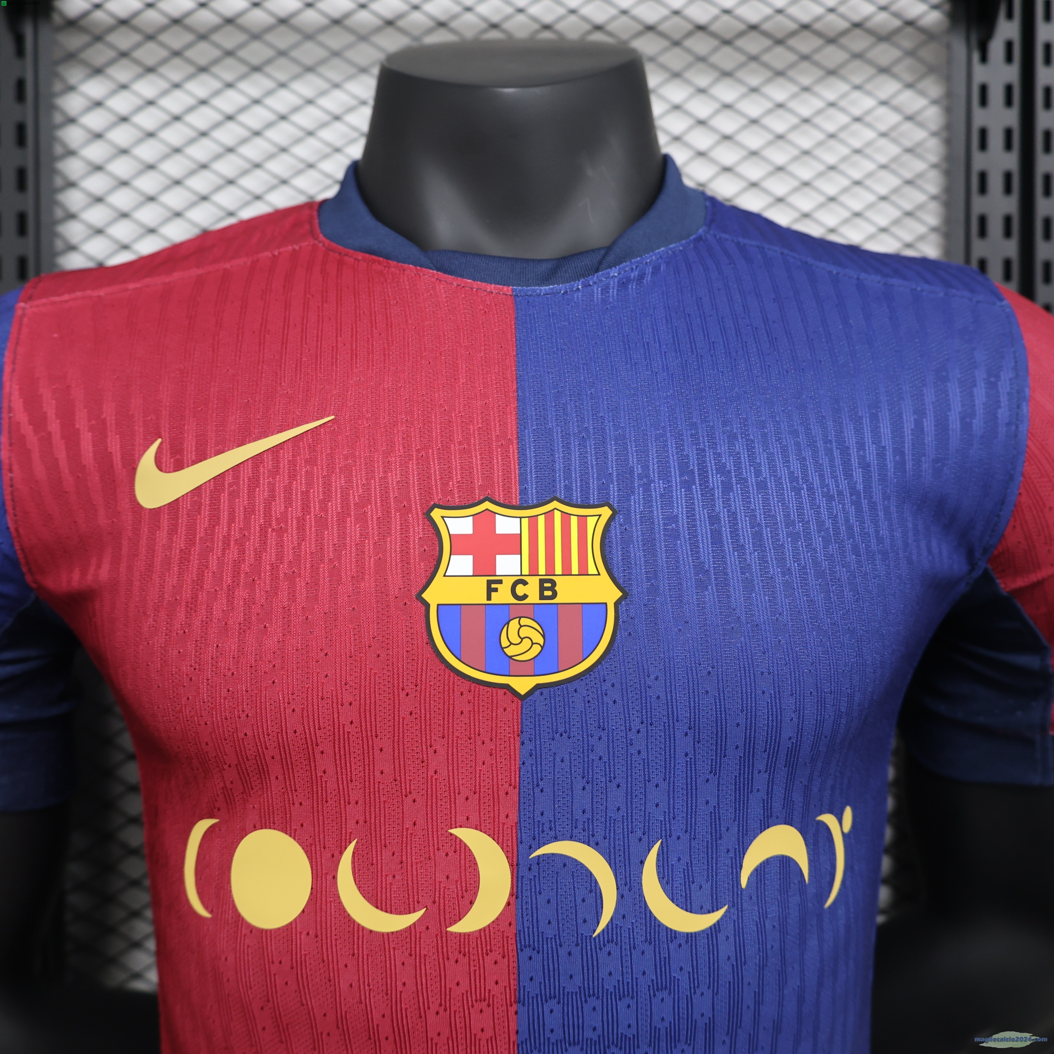 Home Giocatori Maglia Barcelona 2024 2025 Blu III Rosso Poco Prezzo