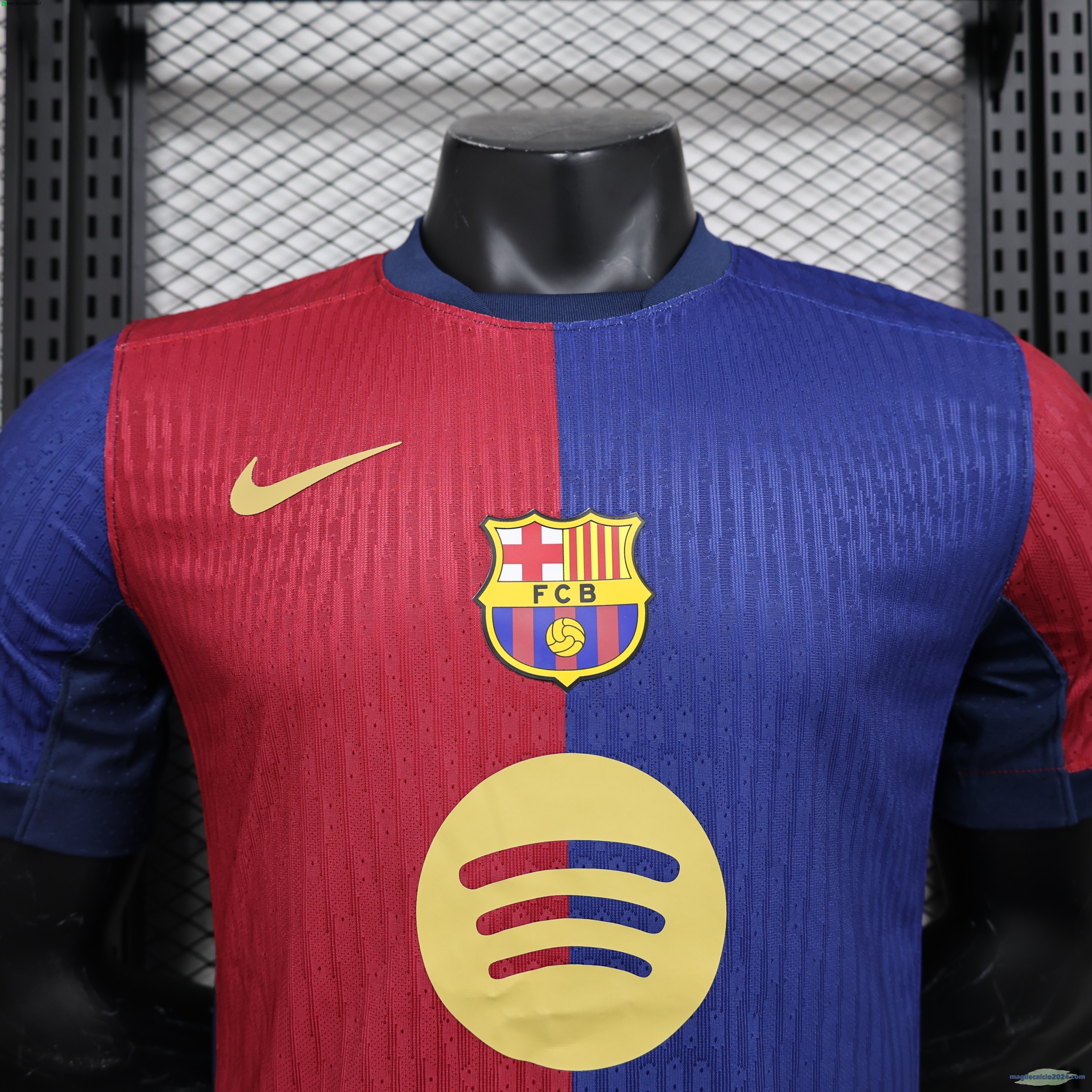 Home Giocatori Maglia Barcelona 2024 2025 Blu I Rosso Poco Prezzo