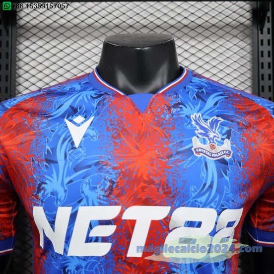 Home Giocatori Maglia Crystal Palace 2024 2025 Blu Rosso Poco Prezzo