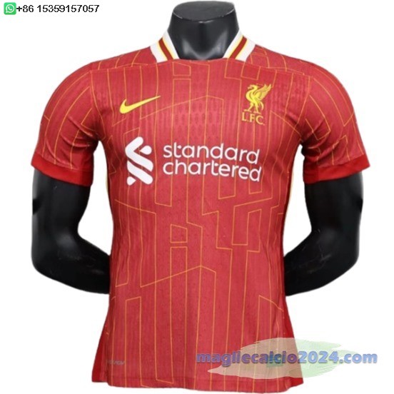 Home Giocatori Maglia Liverpool 2024 2025 Rosso Poco Prezzo