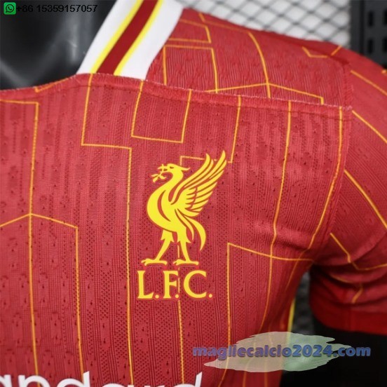 Home Giocatori Maglia Liverpool 2024 2025 Rosso Poco Prezzo