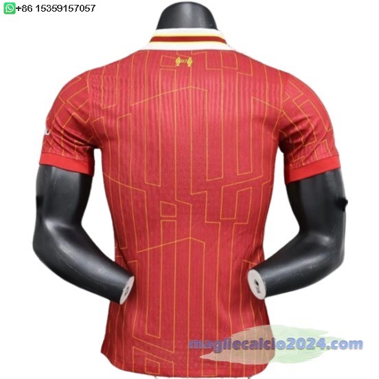 Home Giocatori Maglia Liverpool 2024 2025 Rosso Poco Prezzo