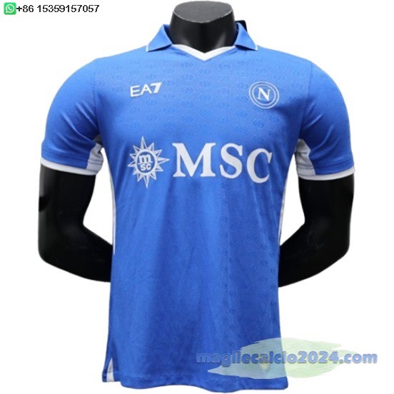 Home Giocatori Maglia Napoli 2024 2025 Blu Poco Prezzo
