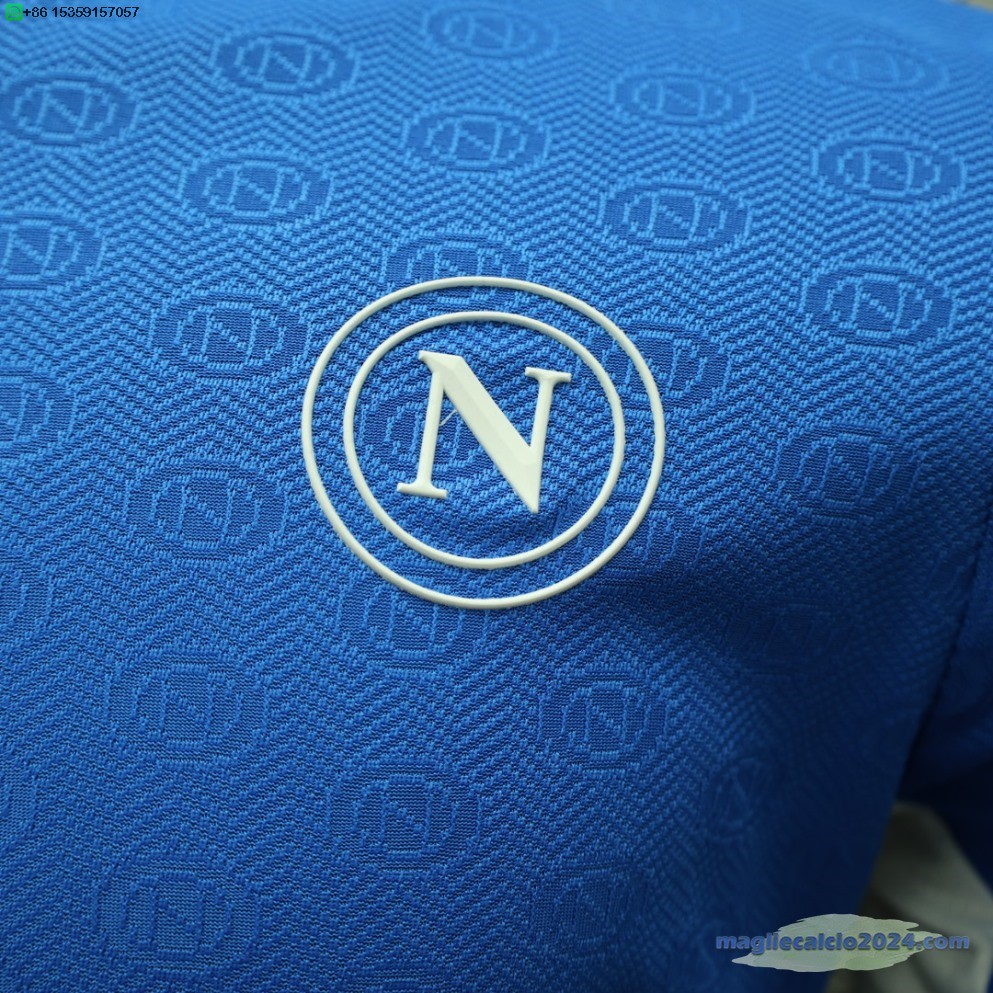 Home Giocatori Maglia Napoli 2024 2025 Blu Poco Prezzo