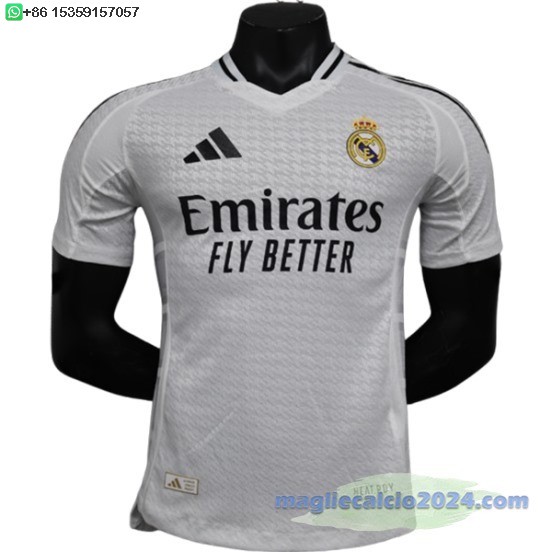 Home Giocatori Maglia Real Madrid 2024 2025 Bianco Poco Prezzo