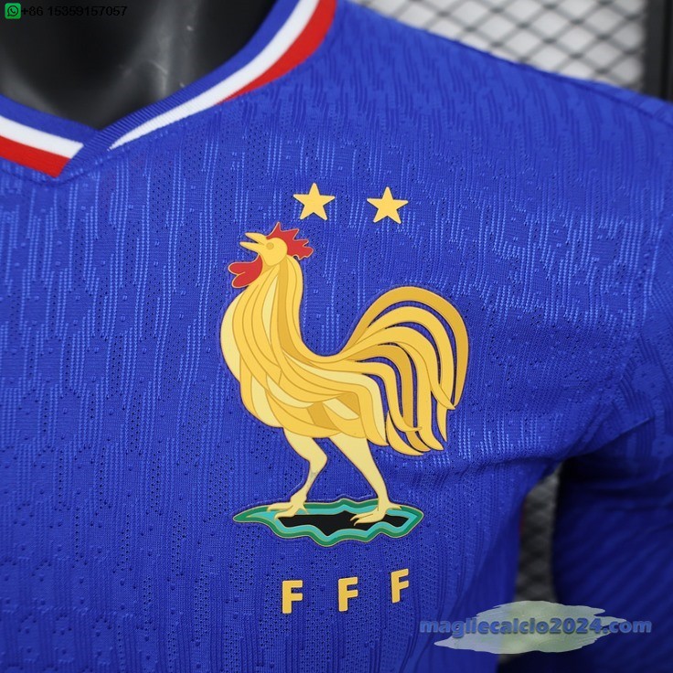 Home Giocatori Manica lunga Francia 2024 Poco Prezzo