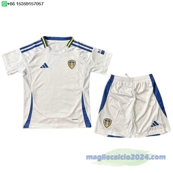 Home Maglia Conjunto De Bambino Leeds United 2024 2025 I Bianco Poco Prezzo