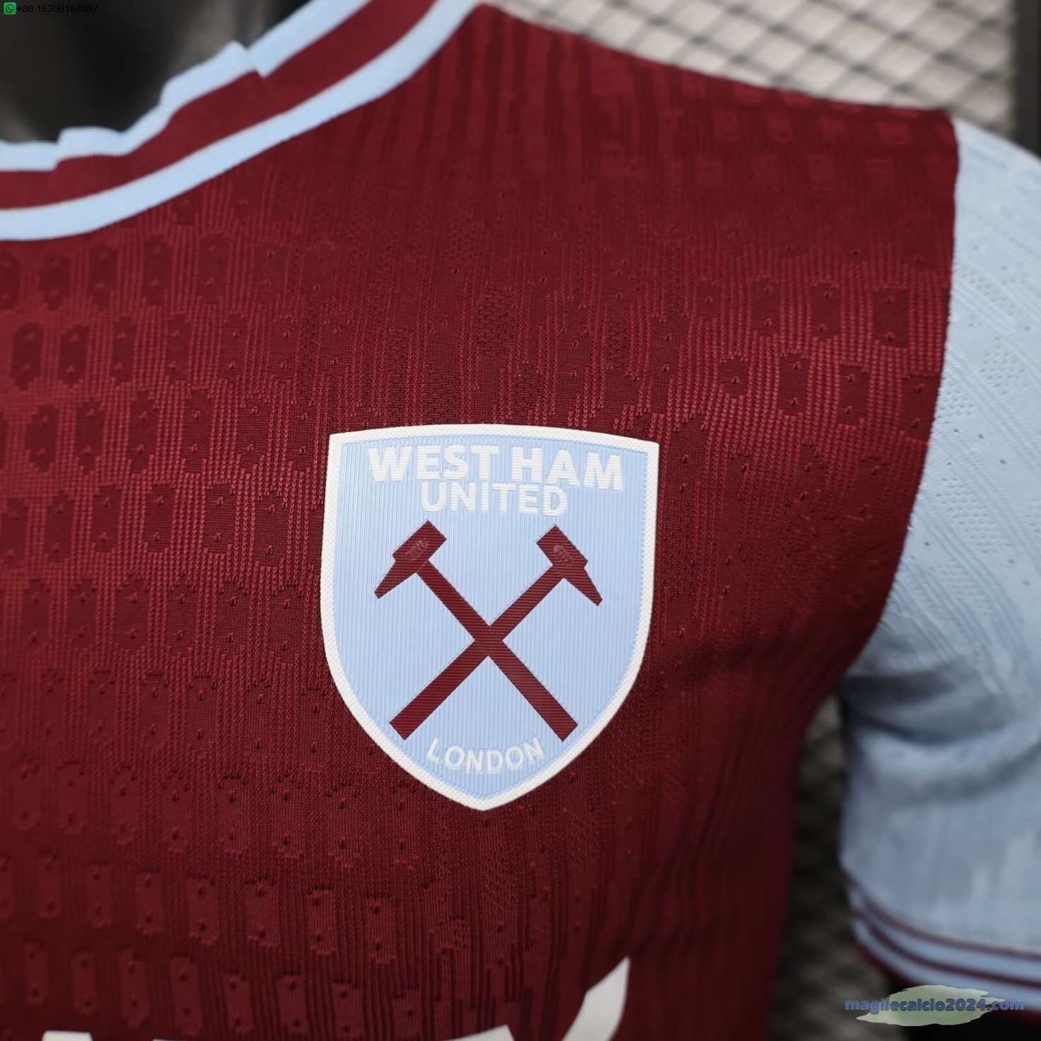 Home Maglia Giocatori West Ham United 2024 2025 Rosso Poco Prezzo