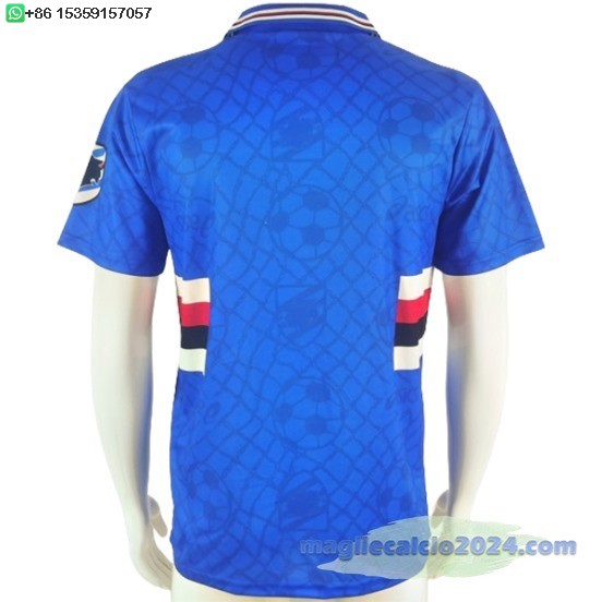 Home Maglia Sampdoria Retro 1994 1995 Blu Poco Prezzo