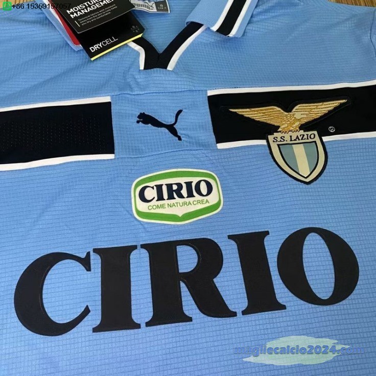 Home Manica lunga Lazio Retro 1998 2000 Luce Poco Prezzo