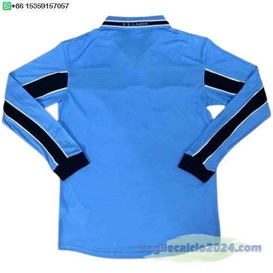Home Manica lunga Lazio Retro 1998 2000 Luce Poco Prezzo