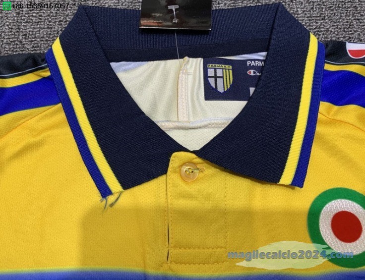 Home Manica lunga Parma 1999 2000 Blu Giallo Poco Prezzo