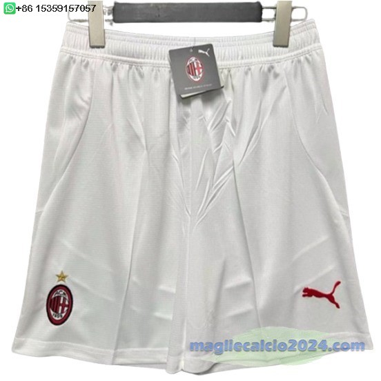 Home Pantaloni AC Milan 2024 2025 Bianco Poco Prezzo