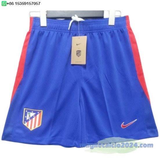 Home Pantaloni Atletico Madrid 2024 2025 Blu Poco Prezzo