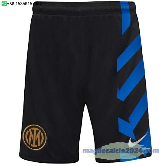 Home Pantaloni Inter Milán 2024 2025 Nero Poco Prezzo