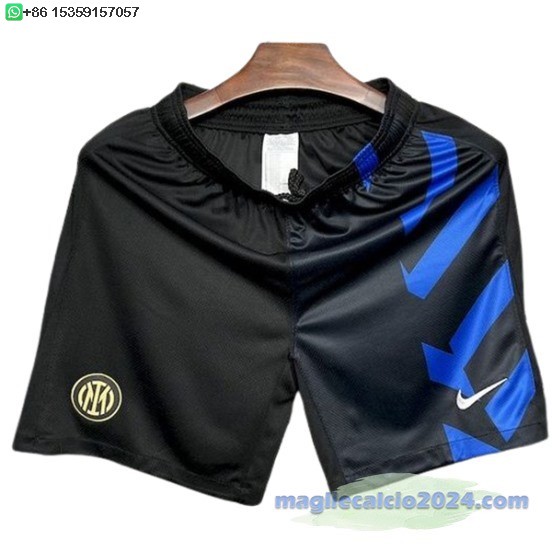 Home Pantaloni Inter Milán 2024 2025 Nero Poco Prezzo