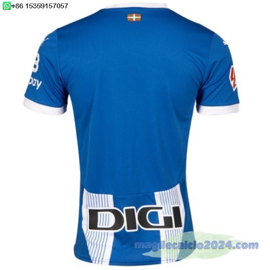 Home Thailandia Maglia Alavés 2024 2025 Blu Poco Prezzo