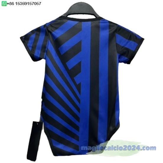 Home Tutine Bambino Inter Milán 2024 2025 Blu Nero Poco Prezzo