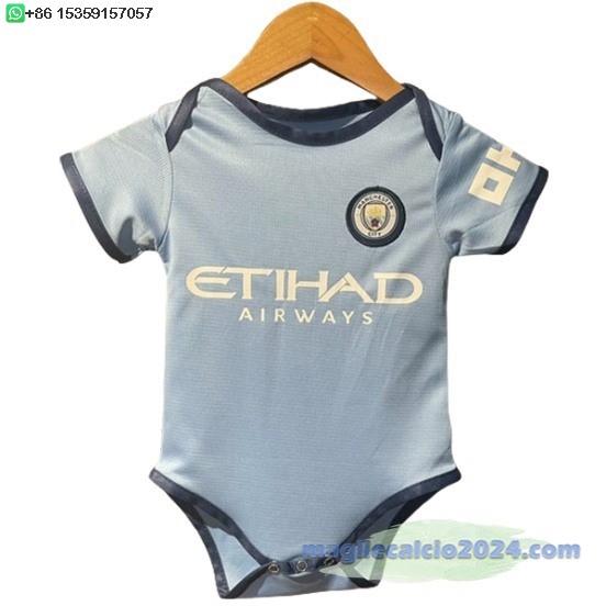 Home Tutine Bambino Manchester City 2024 2025 Blu Poco Prezzo