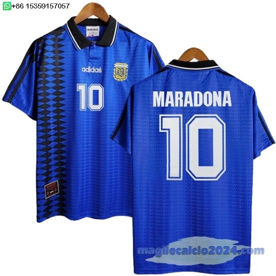 NO.10 Maradona Away Maglia Argentina Retro 1994 Poco Prezzo