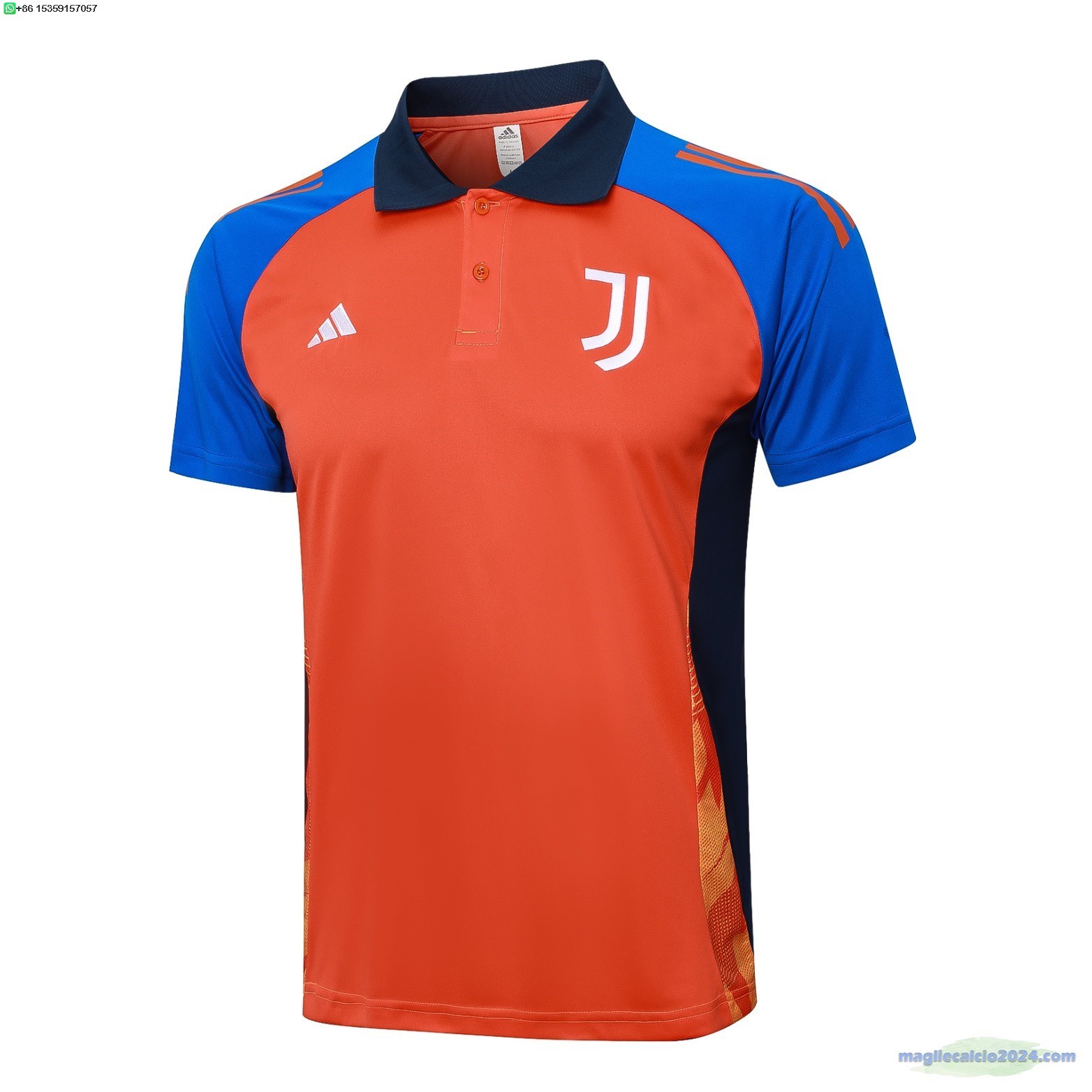 Polo Juventus 2024 2025 Arancione Blu Poco Prezzo