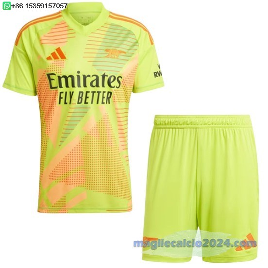 Portiere Conjunto De Bambino Arsenal 2024 2025 Giallo Poco Prezzo