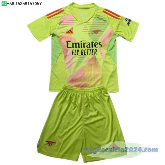 Portiere Conjunto De Bambino Arsenal 2024 2025 Giallo Poco Prezzo