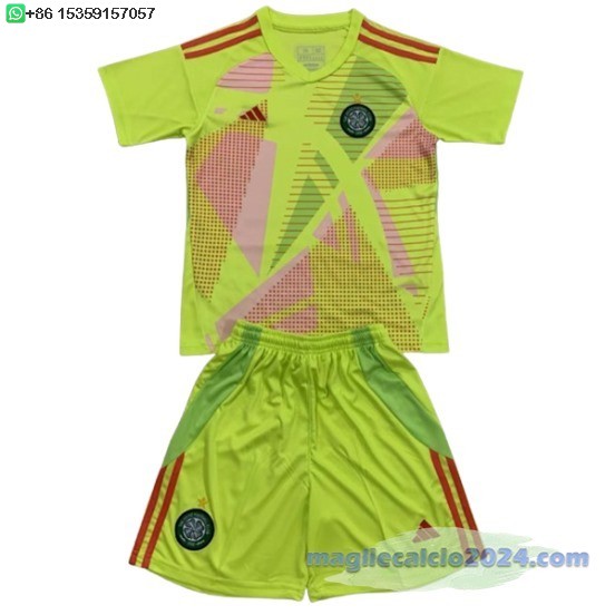 Portiere Conjunto De Bambino Celtic 2024 2025 Giallo Poco Prezzo