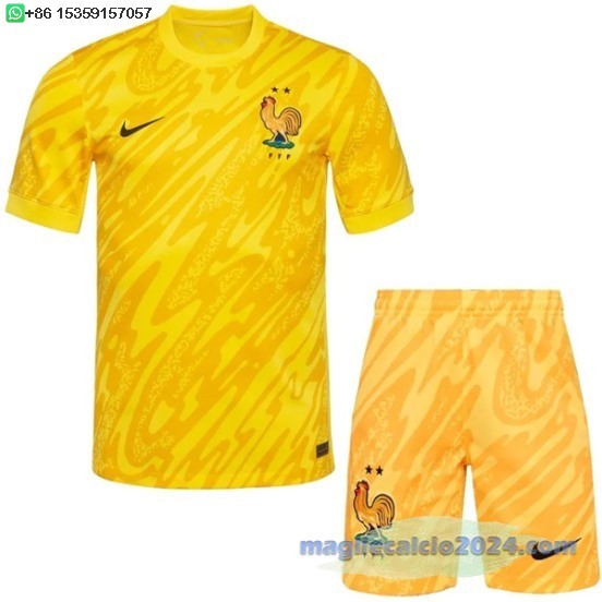 Portiere Conjunto De Bambino Francia 2024 Giallo Poco Prezzo
