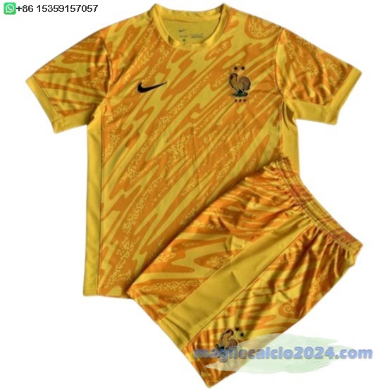Portiere Conjunto De Bambino Francia 2024 Giallo Poco Prezzo