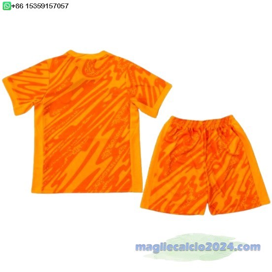 Portiere Conjunto De Bambino Inghilterra 2024 Arancione Poco Prezzo