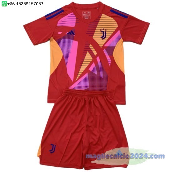 Portiere Conjunto De Bambino Juventus 2024 2025 Rosso Poco Prezzo