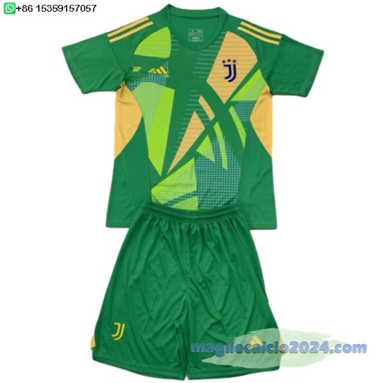 Portiere Conjunto De Bambino Juventus 2024 2025 Verde Poco Prezzo