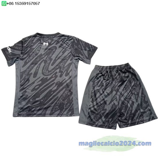 Portiere Conjunto De Bambino Liverpool 2024 2025 Nero Poco Prezzo