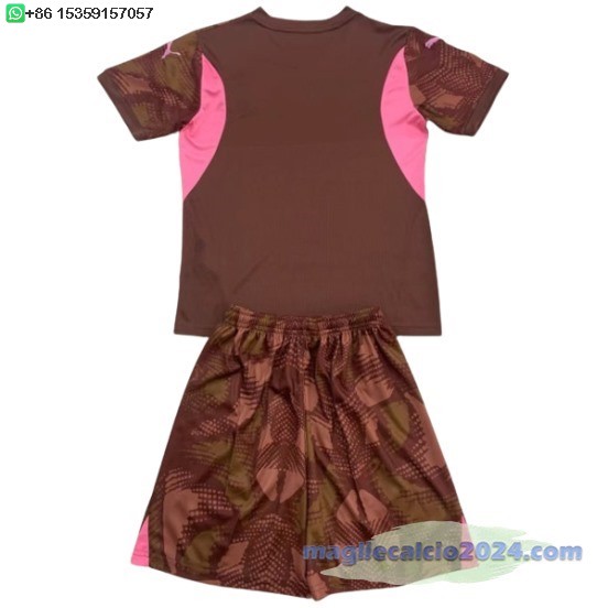 Portiere Conjunto De Bambino Manchester City 2024 2025 Borgogna Poco Prezzo