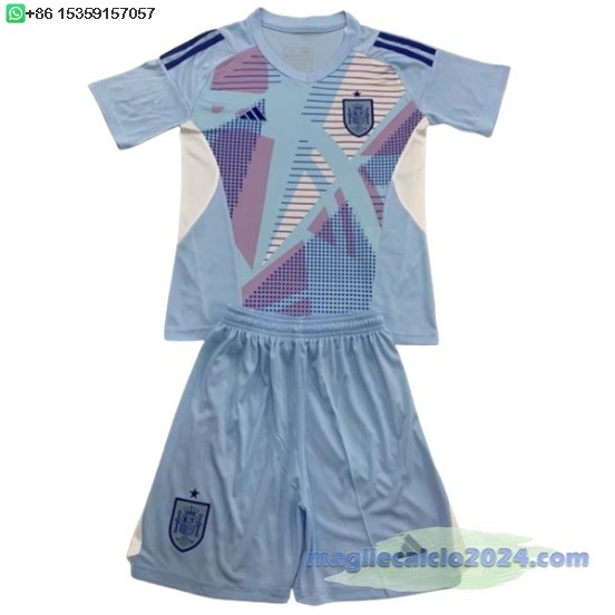 Portiere Conjunto De Bambino Spagna 2024 Blu Poco Prezzo