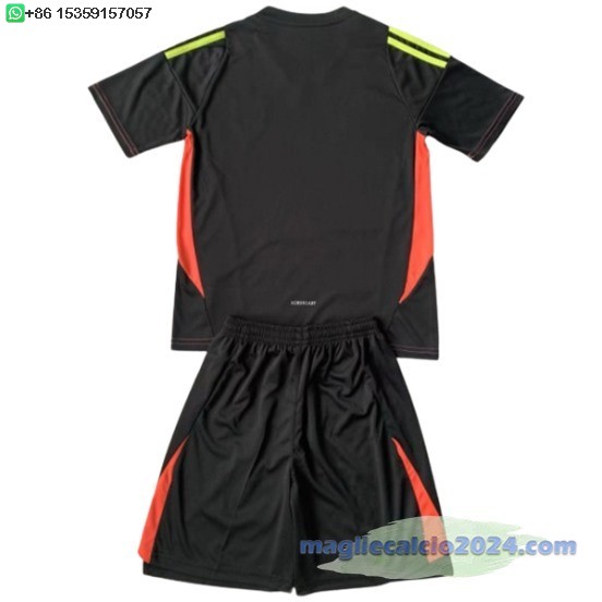 Portiere Conjunto De Bambino Spagna 2024 Nero Poco Prezzo