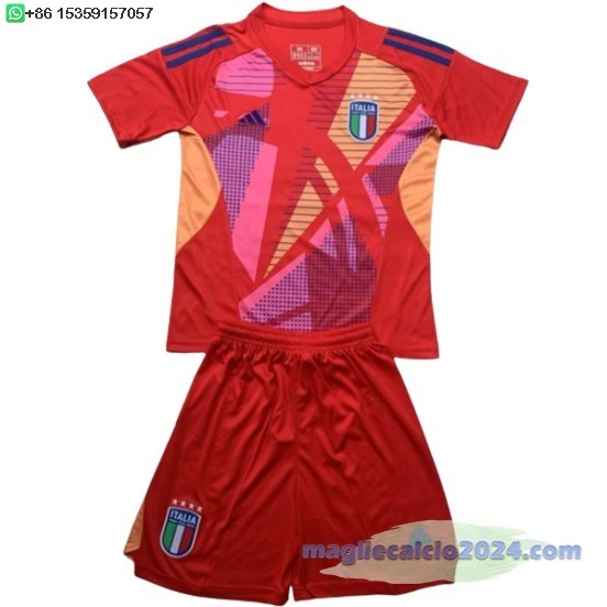 Portiere Conjunto De Uomo Italia 2024 Rosso Poco Prezzo