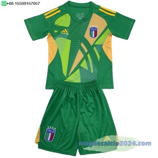 Portiere Conjunto De Uomo Italia 2024 Verde Poco Prezzo