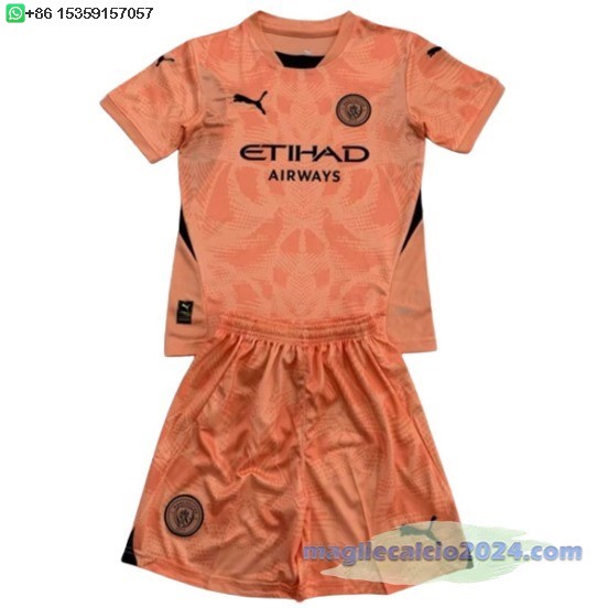 Portiere Conjunto De Uomo Manchester City 2024 2025 Arancione Poco Prezzo