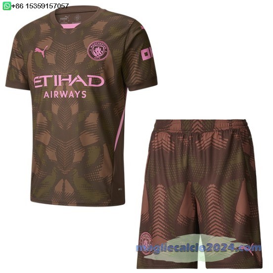 Portiere Conjunto De Uomo Manchester City 2024 2025 Borgogna Poco Prezzo