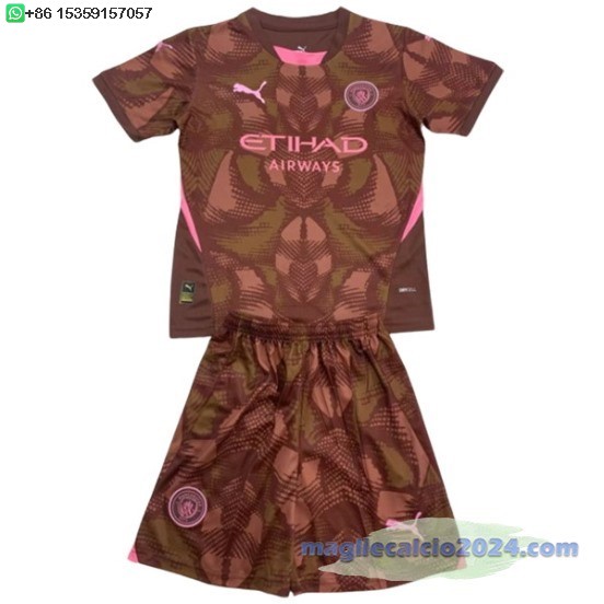 Portiere Conjunto De Uomo Manchester City 2024 2025 Borgogna Poco Prezzo