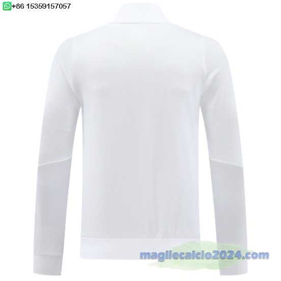 Ropa Deportiva Con Cremallera Larga AS Roma 2024 2025 Bianco Poco Prezzo