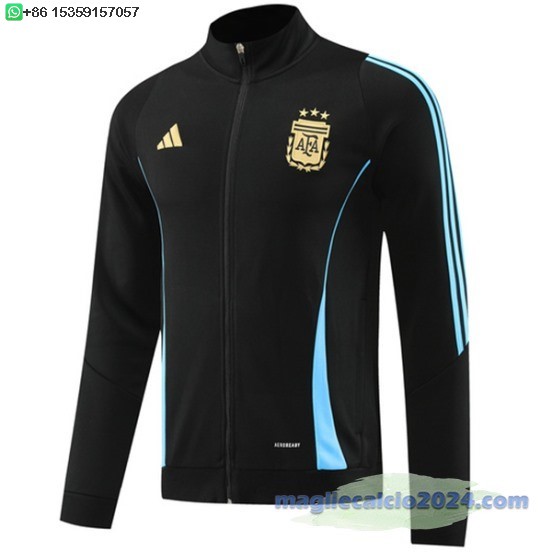 Ropa Deportiva Con Cremallera Larga Argentina 2024 Nero Blu Poco Prezzo