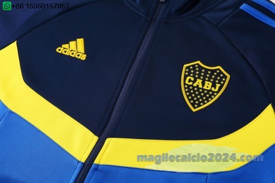 Ropa Deportiva Con Cremallera Larga Boca Juniors 2024 2025 Blu Poco Prezzo