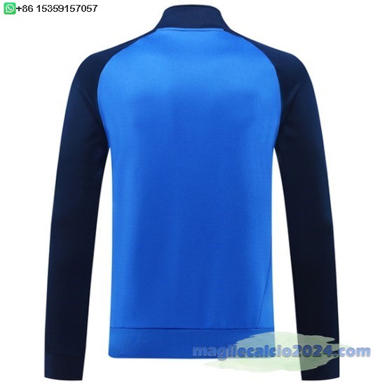 Ropa Deportiva Con Cremallera Larga Boca Juniors 2024 2025 Blu Poco Prezzo