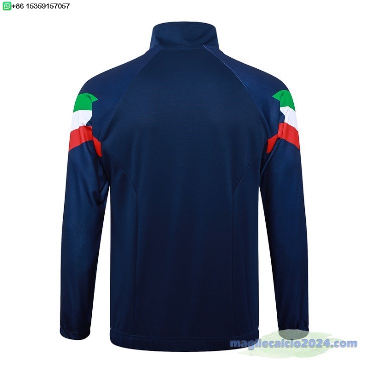 Ropa Deportiva Con Cremallera Larga Italia 2024 Blu II Navy Poco Prezzo
